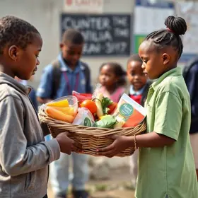 Prefeitura entrega cesta básica para 17 mil alunos das escolas municipais
