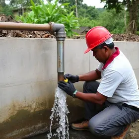 reparo emergencial em adutora