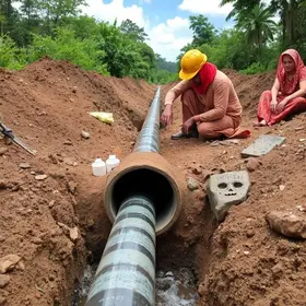 reparo emergencial da adutora