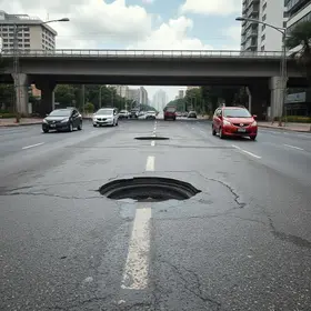 ponte com buracos