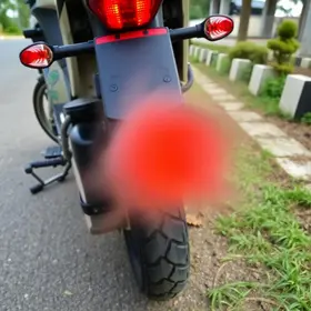 motocicleta com escapamento barulhento