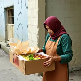 Fundo Social entrega 100 marmitas no bairro Mãe Preta