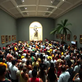 Público lota área do Museu para curtir roda de samba do Quintal das Pretas