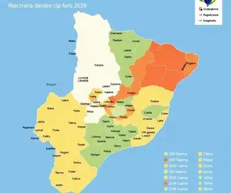 Mapa da apuração das eleições 2026 em Rio Claro por zona eleitoral
